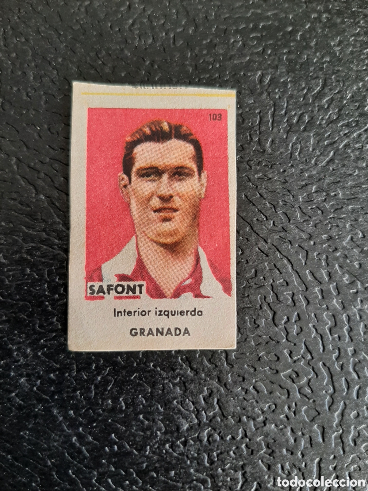 Cromos de Futebol: SAFONT GRANADA N 103 ASES DEL FUTBOL 1&ordf; DIVISION SERIE C SOBRE AS BRUGUERA 1944