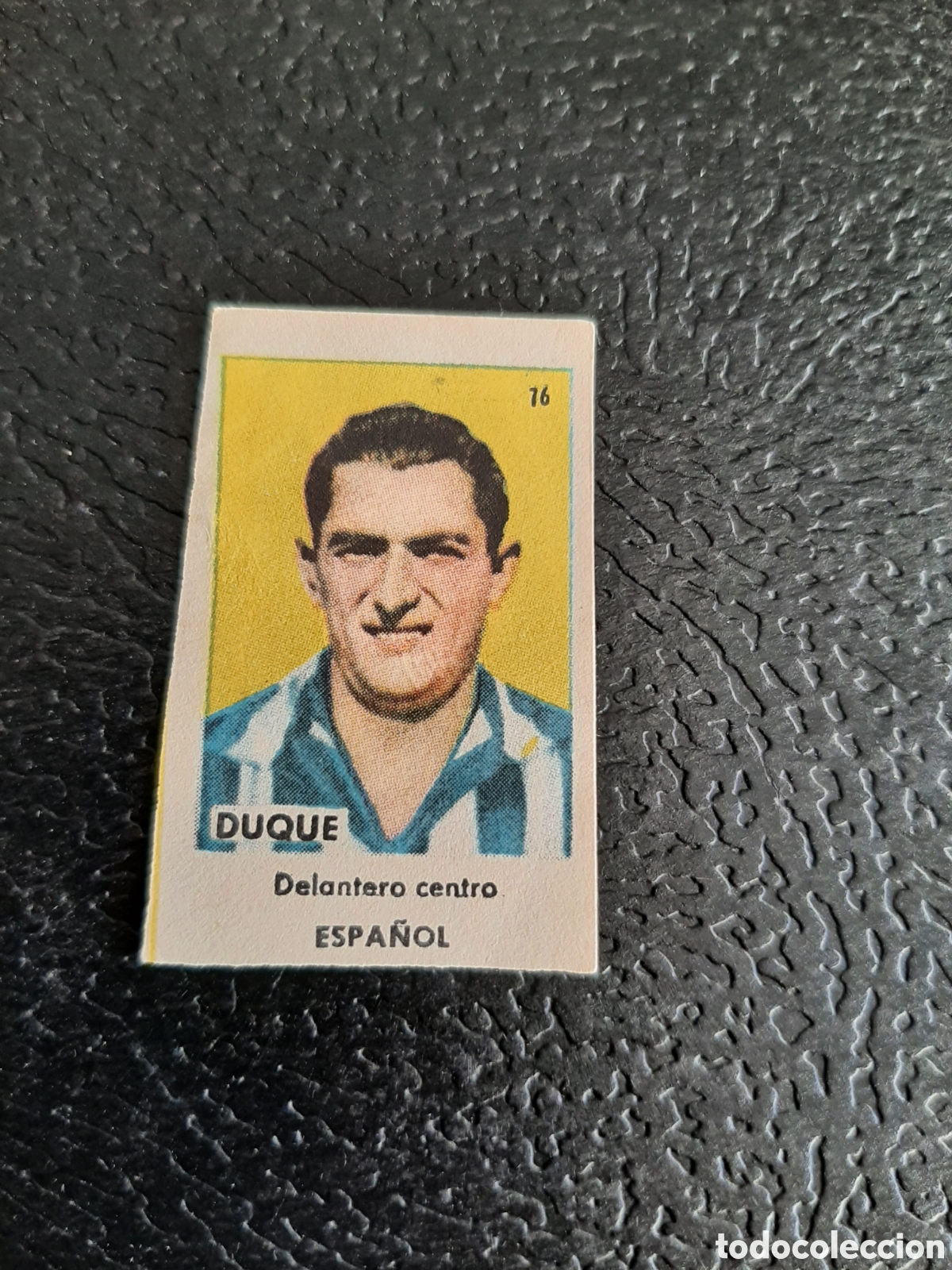 Cromos de Futebol: DUQUE ESPA&Ntilde;OL N 76 ASES DEL FUTBOL 1&ordf; DIVISION SERIE C SOBRE AS BRUGUERA 1944