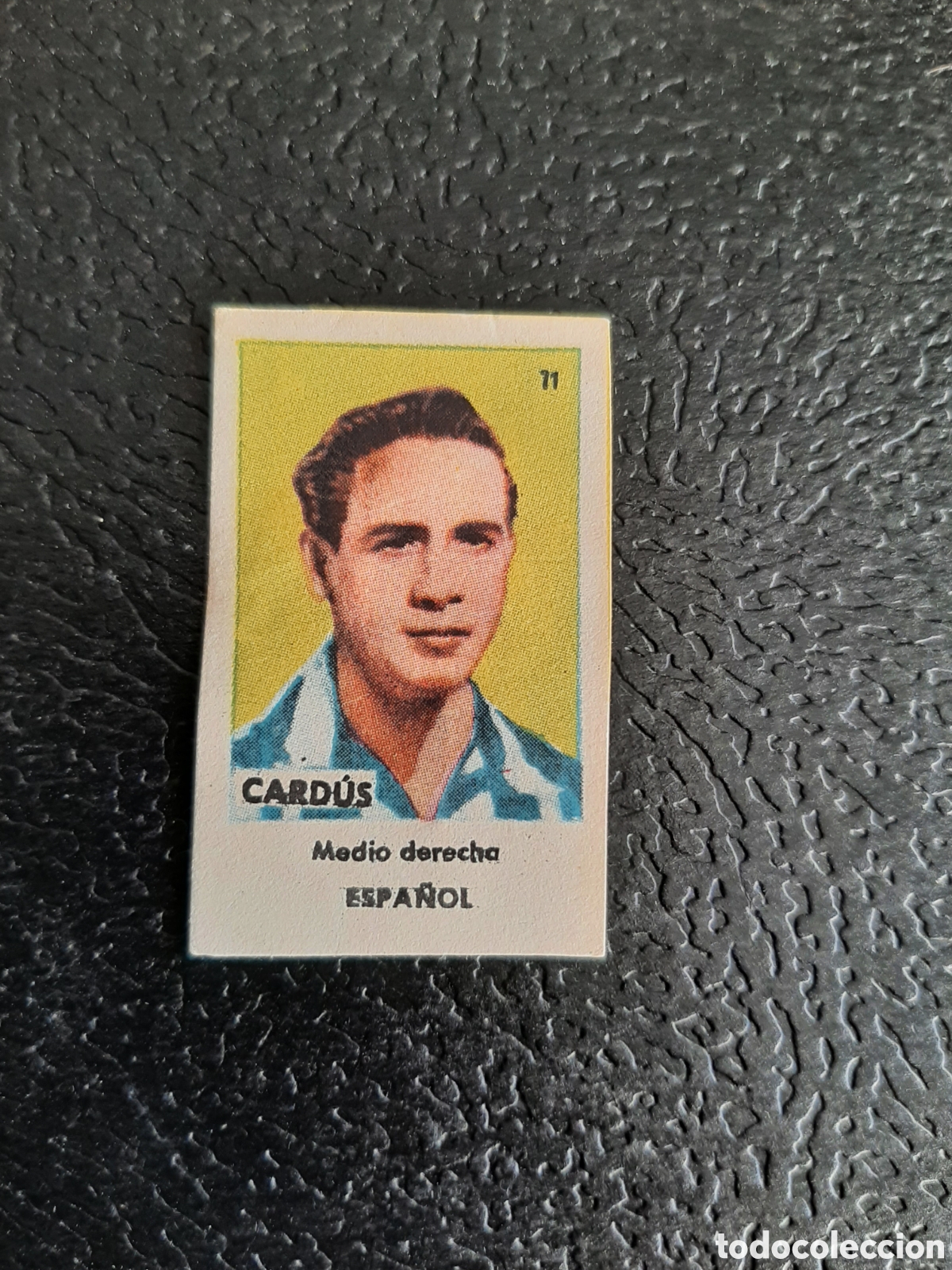 Cromos de Futebol: CARDUS ESPA&Ntilde;OL N 71 ASES DEL FUTBOL 1&ordf; DIVISION SERIE C SOBRE AS BRUGUERA 1944