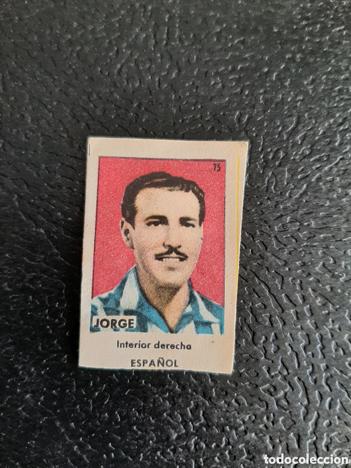 Cromos de Futebol: JORGE ESPA&Ntilde;OL N 75 ASES DEL FUTBOL 1&ordf; DIVISION SERIE C SOBRE AS BRUGUERA 1944