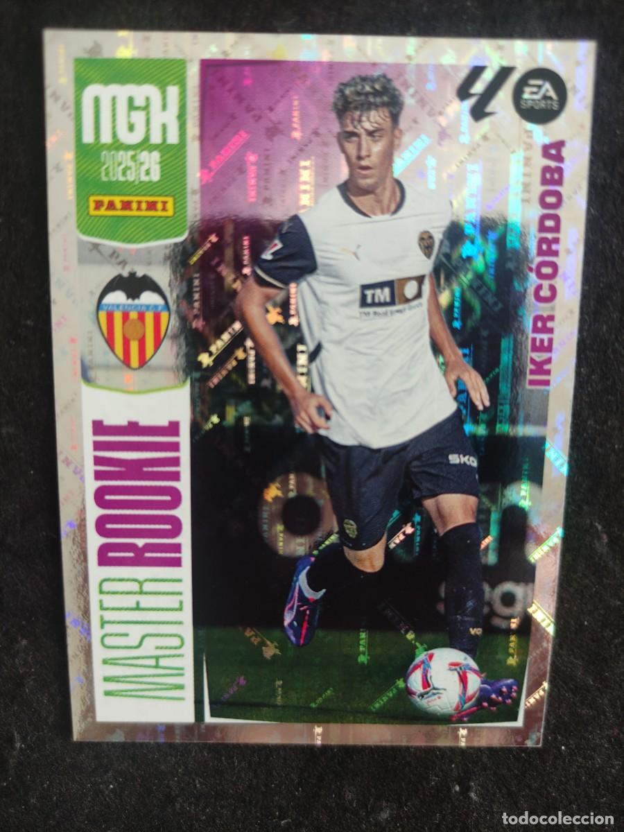 Cromos de F&uacute;tbol: MGK 2025/26. #414 IKER C&Oacute;RDOBA &rdquo;MASTER ROOKIE&rdquo;. VALENCIA C.F.