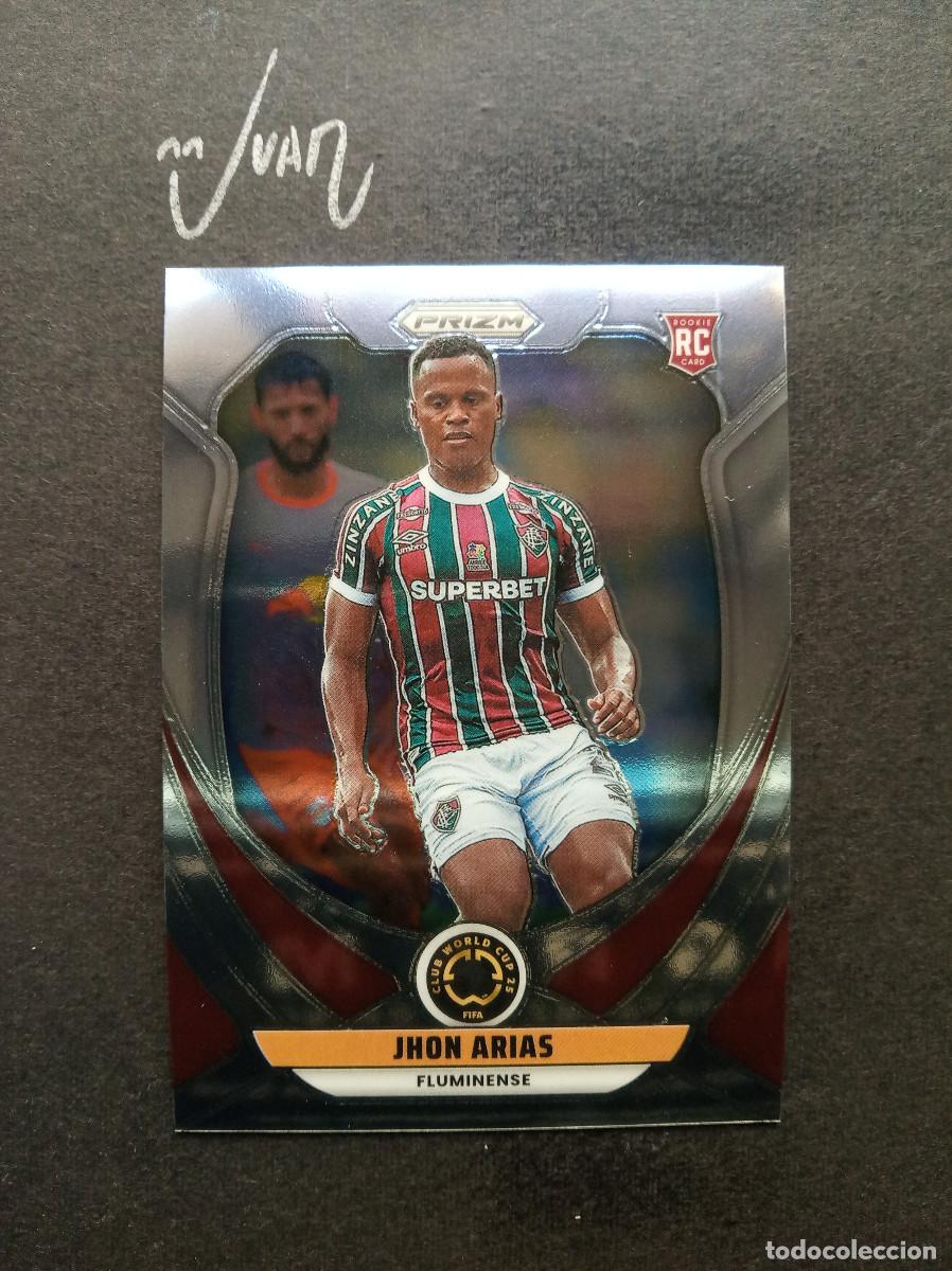 Football Stickers: N&ordm; 112 ROOKIE JHON ARIAS FLUMINESE ⚽ PANINI&reg; PRIZM FIFA CLUB WORLD CUP MUNDIALITO 2025 24 25 NUEVO
