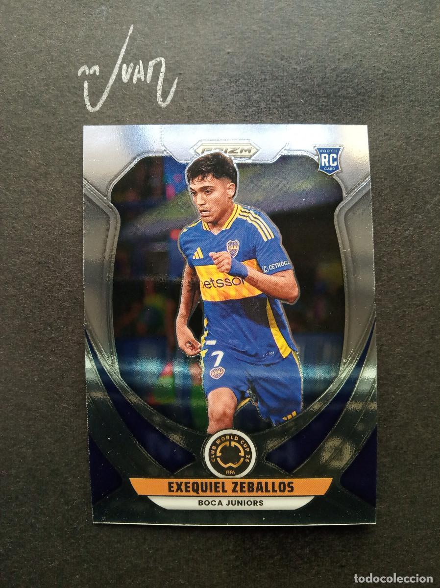 Cromos de F&uacute;tbol: 38 ROOKIE EXEQUIEL ZEBALLOS BOCA JUNIORS ⚽ PANINI &reg; PRIZM FIFA CLUB WORLD CUP MUNDIALITO 2025 24 25