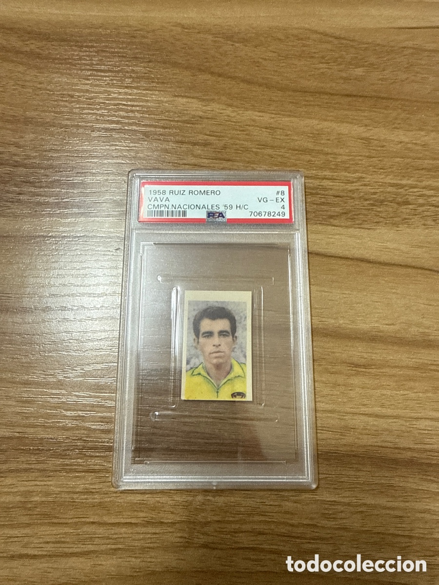 Cromos de F&uacute;tbol: 1958 VAVA BRASIL N&ordm; 8 RUIZ ROMERO PSA 4