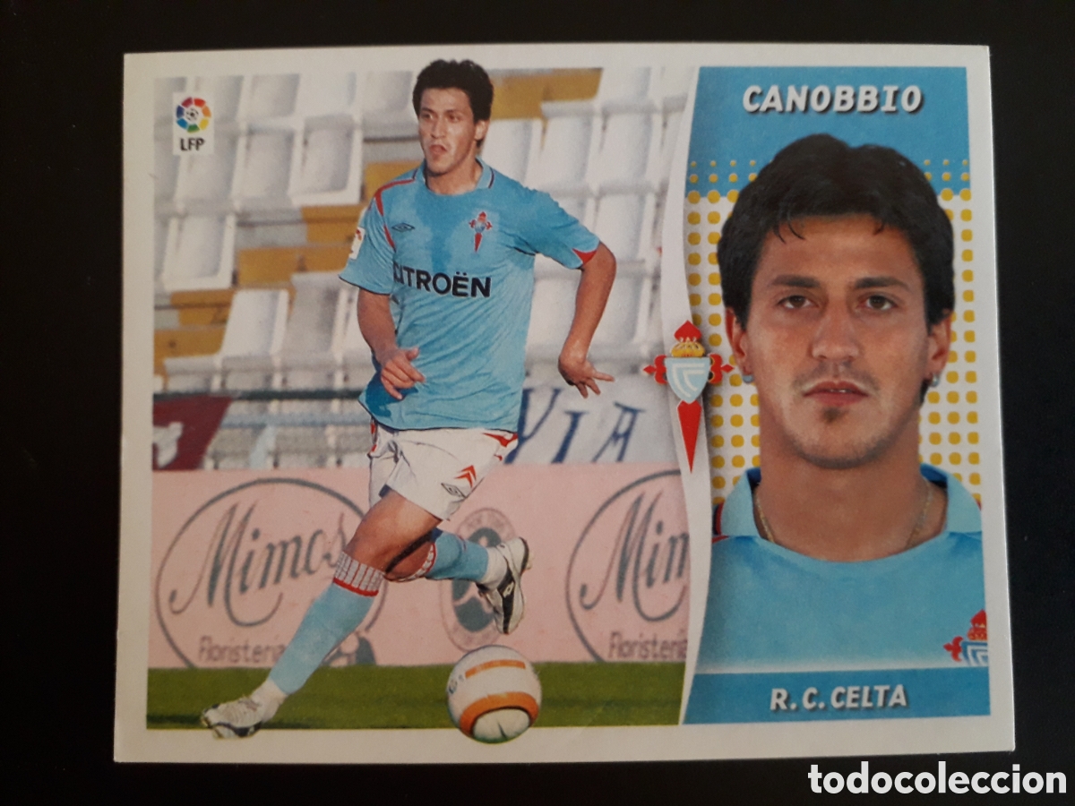 Cromos de F&uacute;tbol: CANOBBIO CELTA DE VIGO ED ESTE 2006 2007 06 07 SIN PEGAR, PEDIDO M&Iacute;NIMO 3&euro;.