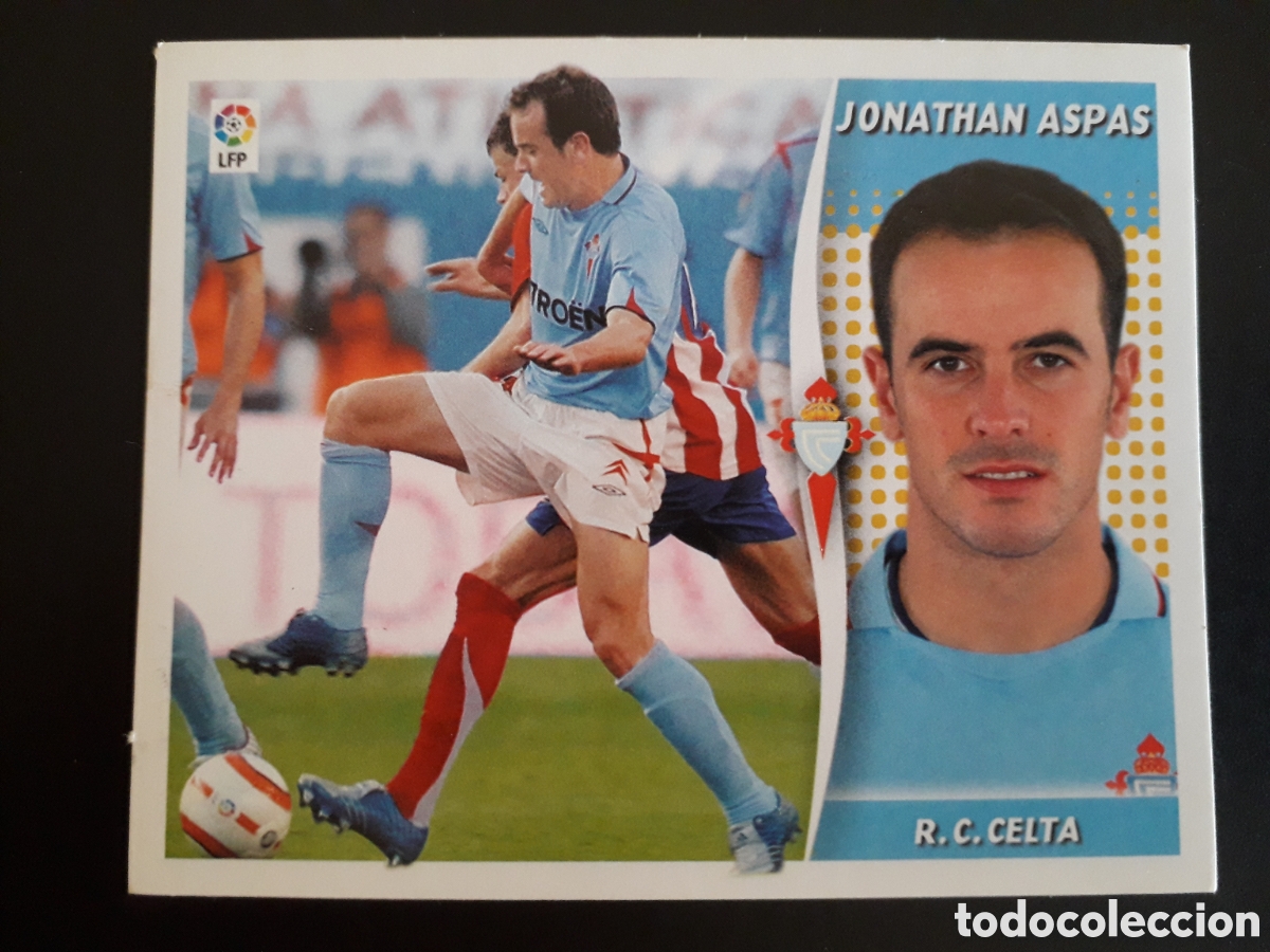 Cromos de F&uacute;tbol: JONATHAN ASPAS CELTA DE VIGO ED ESTE 2006 2007 06 07 SIN PEGAR, PEDIDO M&Iacute;NIMO 3&euro;