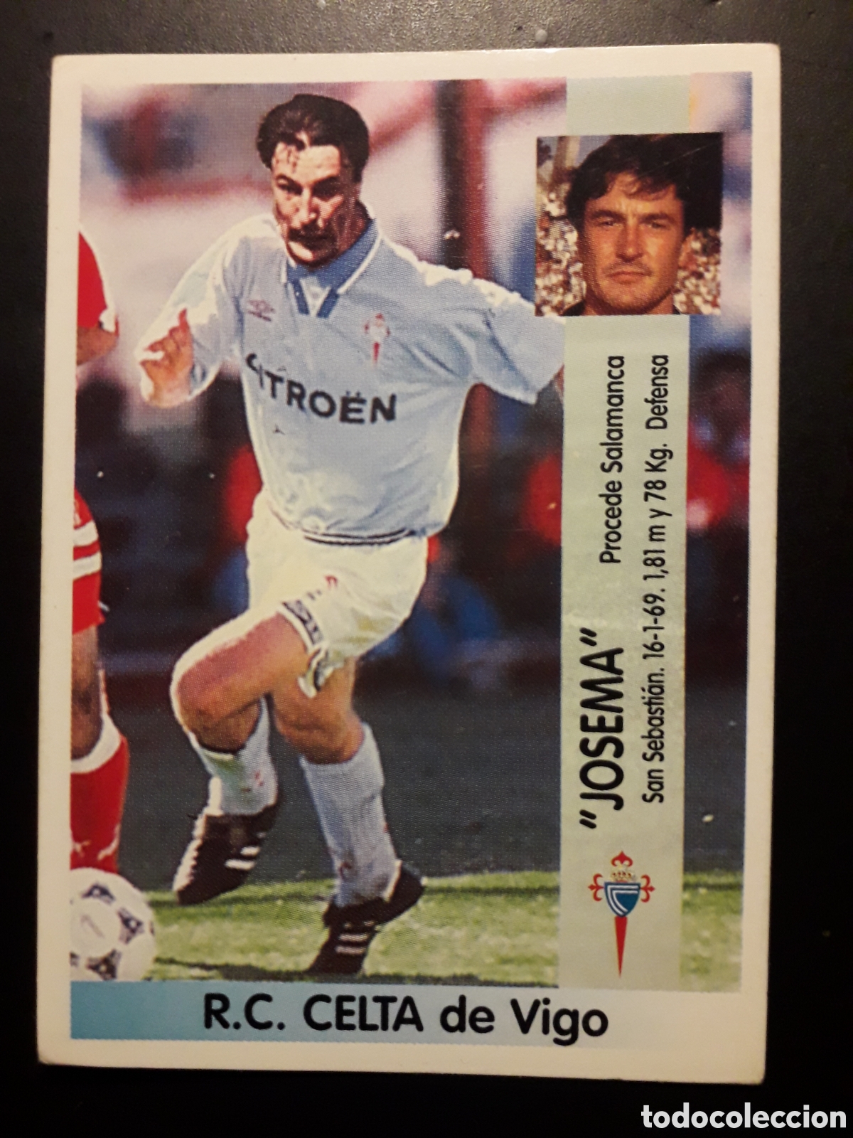 Cromos de F&uacute;tbol: JOSEMA CELTA DE VIGO N&deg; 359 PANINI 96 97 1996 1997 SIN PEGAR PEDIDO M&Iacute;NIMO 3&euro;.