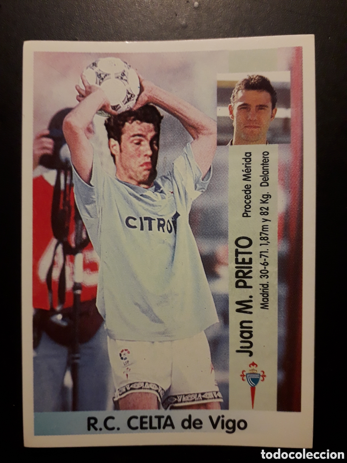 Cromos de F&uacute;tbol: PRIETO CELTA DE VIGO N&deg; 364 PANINI 96 97 1996 1997 SIN PEGAR PEDIDO M&Iacute;NIMO 3&euro;