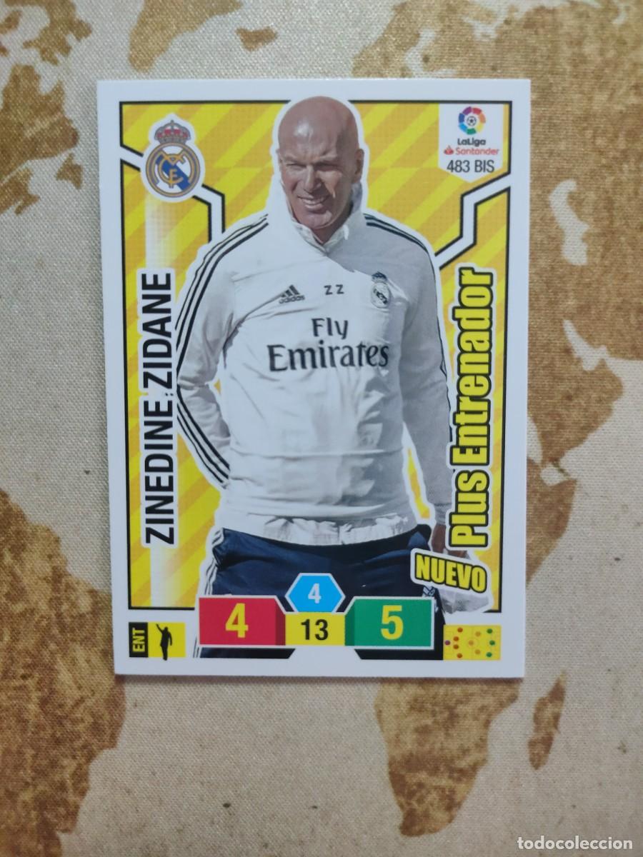 Cromos de F&uacute;tbol: Adrenalyn Plus Entrenador 483 BIS ZINEDINE ZIDANE 2018-19