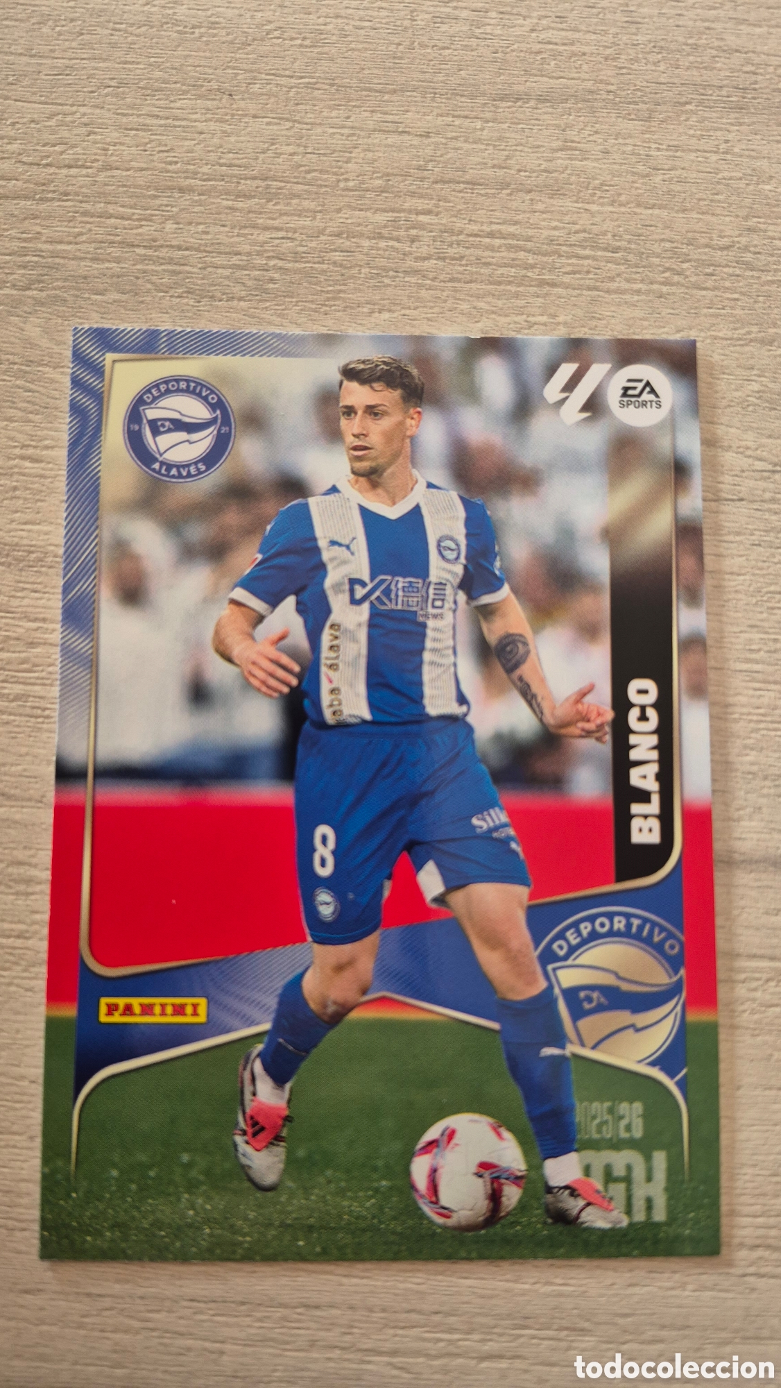Fu&szlig;ball-Sticker: N&deg;29 Alaves Blanco Megacracks 25/26