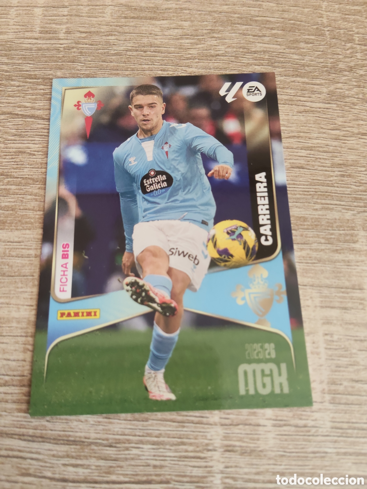 Cromos de F&uacute;tbol: Panini Megacracks 2025 2026 25 26 112 bis Carreira Celta de Vigo