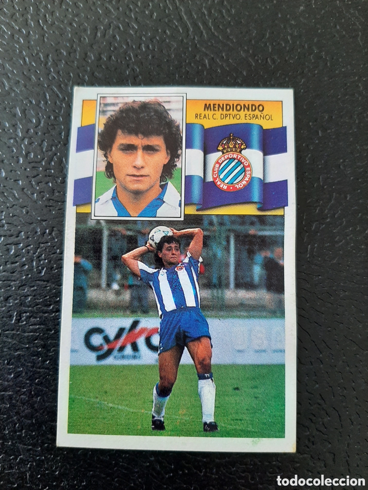 Cromos de F&uacute;tbol: MENDIONDO RCD ESPA&Ntilde;OL BAJA LIGA ESTE 1990 1991 90 91 DESPEGADO