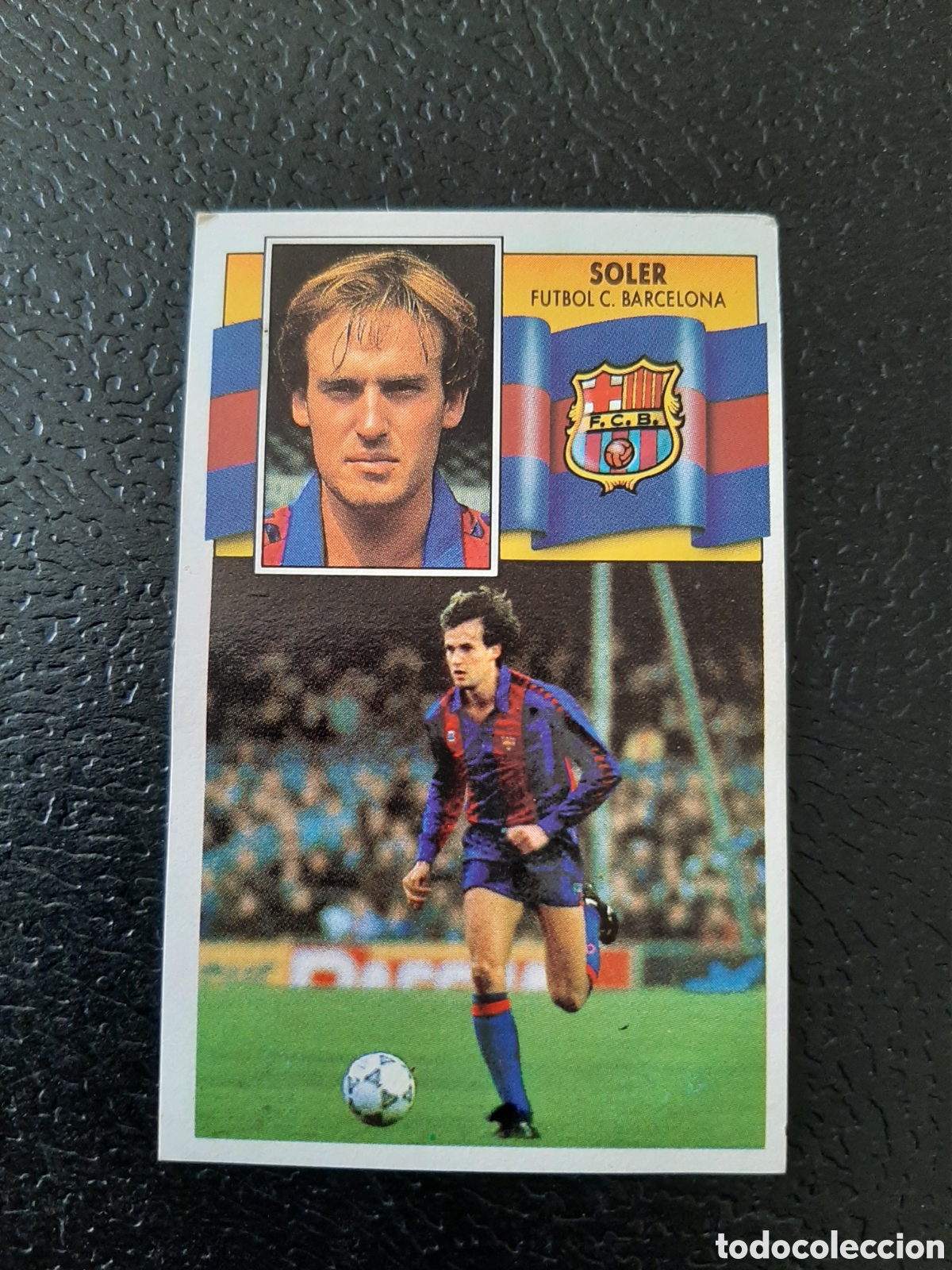 Cromos de F&uacute;tbol: SOLER FC BARCELONA BAJA LIGA ESTE 1990 1991 90 91 DESPEGADO
