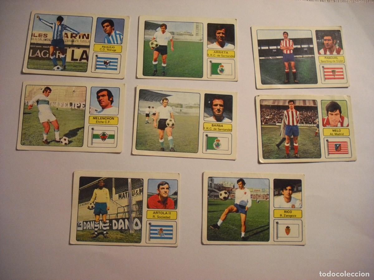 Cromos de Futebol: LIGA 1973 / 74, LOTE DE 8 CROMOS, SIN PEGAR