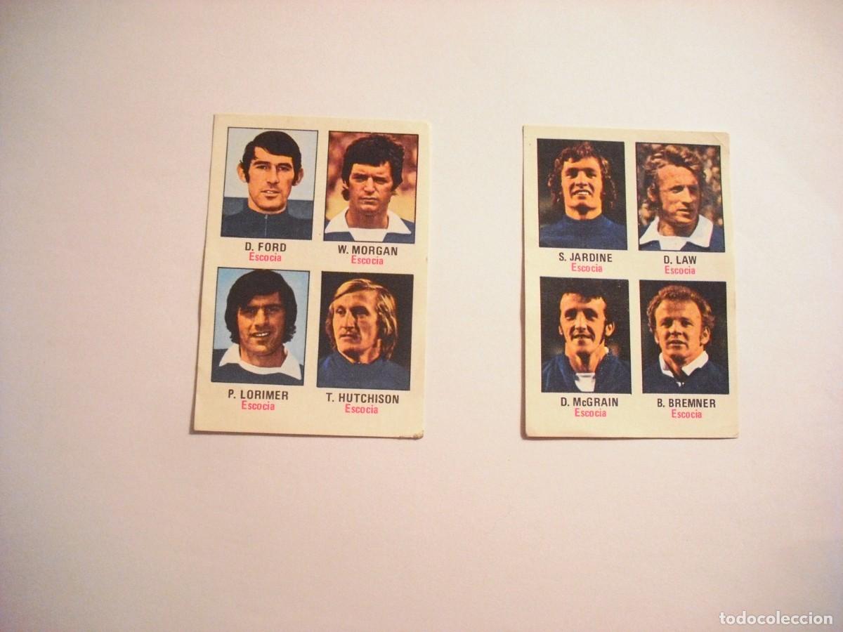 Cromos de Futebol: MUNICH 74, LOTE DE 2 CROMOS DE ESCOCIA : 40 Y 42, NUNCA PEGADOS