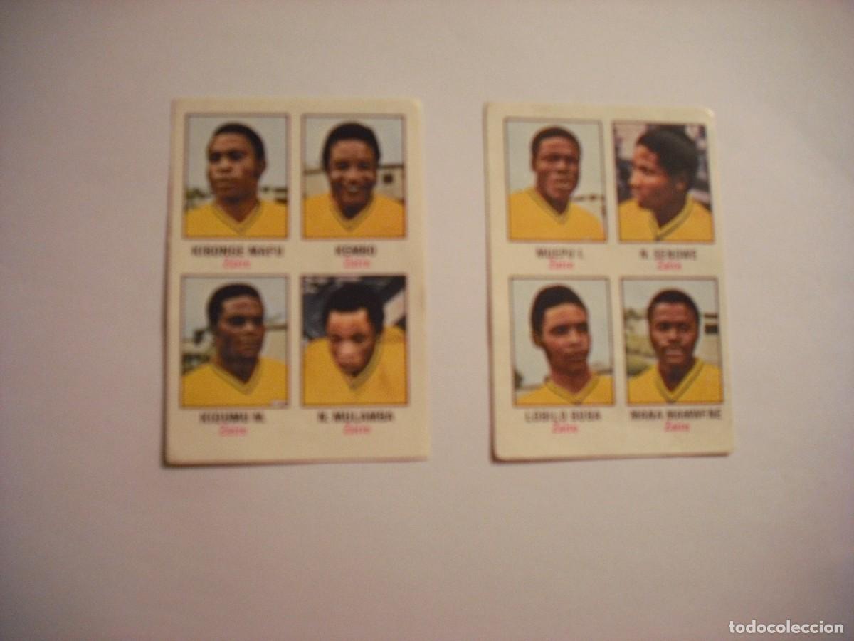 Cromos de Futebol: MUNICH 74, LOTE DE 2 CROMOS DE ZAIRE : 88 Y 89, NUNCA PEGADOS