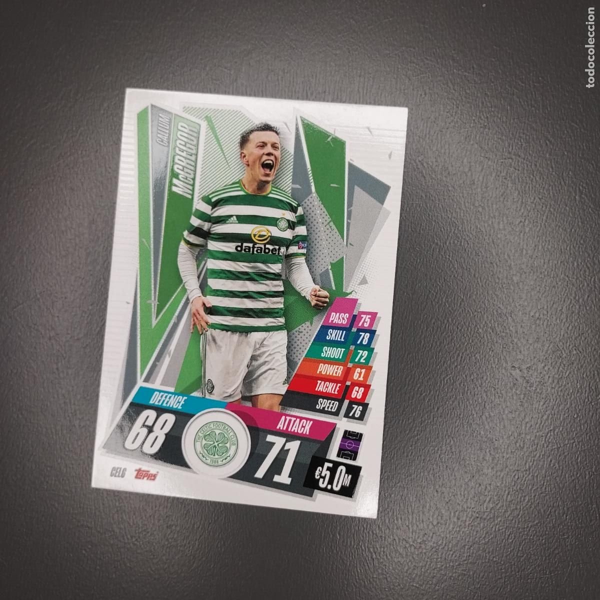 Figurine di Calcio: CEL6 MC GREGOR CHAMPIONS LEAGUE 20 21 FICHAS ALBUM TOPPS MATCH ATTAX 2020 2021
