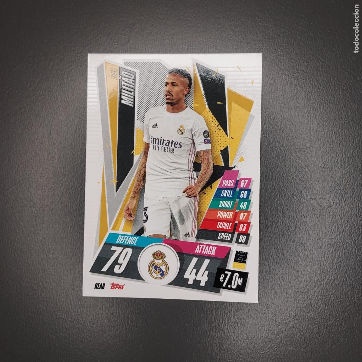Cartes &agrave; collectionner de Football: REA8 MILITAO CHAMPIONS LEAGUE 20 21 FICHAS ALBUM TOPPS MATCH ATTAX 2020 2021