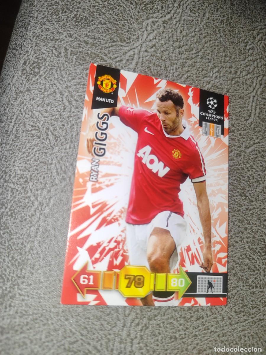 Figurine di Calcio: RYAN GIGGS MANCHESTER UNITED 10 11 CHAMPIONS LEAGUE ADRENALYN XL 2010 2011 PANINI