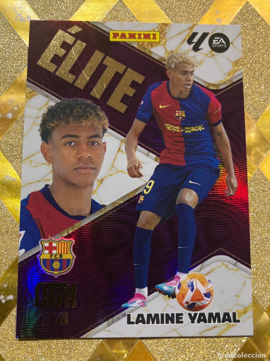 Cromos de f&uacute;tbol: CROMO DE FUTBOL NUMERO 9 LAMINE YAMAL BARCELONA ELITE MEGACRACKS 2025 2026 MGK PANINI !