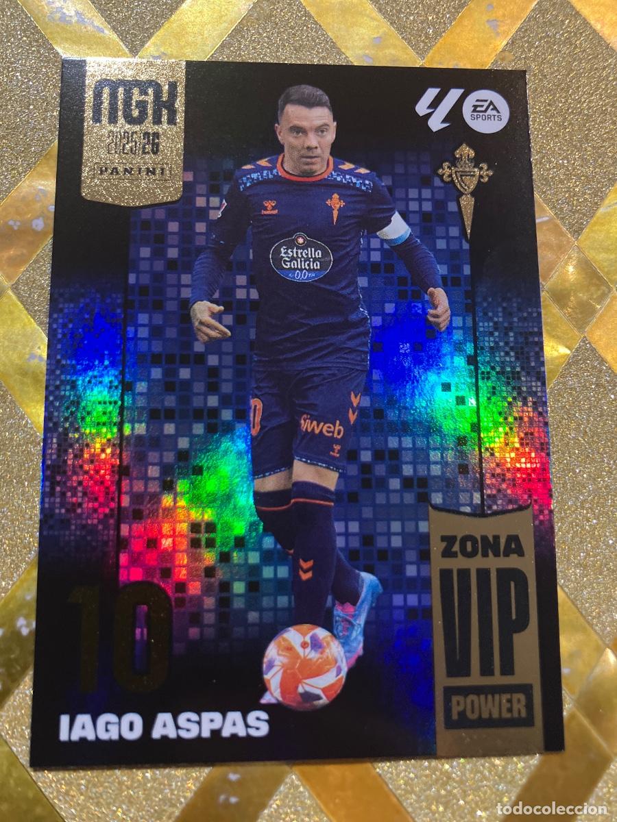 Cromos de F&uacute;tbol: CROMO DE FUTBOL NUMERO 395 IAGO ASPAS CELTA DE VIGO ZONA VIP POWER MEGACRACKS 2025 2026 MGK PANINI !