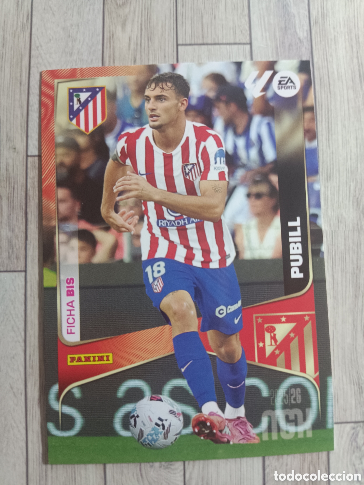 Cromos de F&uacute;tbol: 58 BIS PUBILL ATLETICO DE MADRID MEGACRACKS 2025 2026 PANINI 25 26