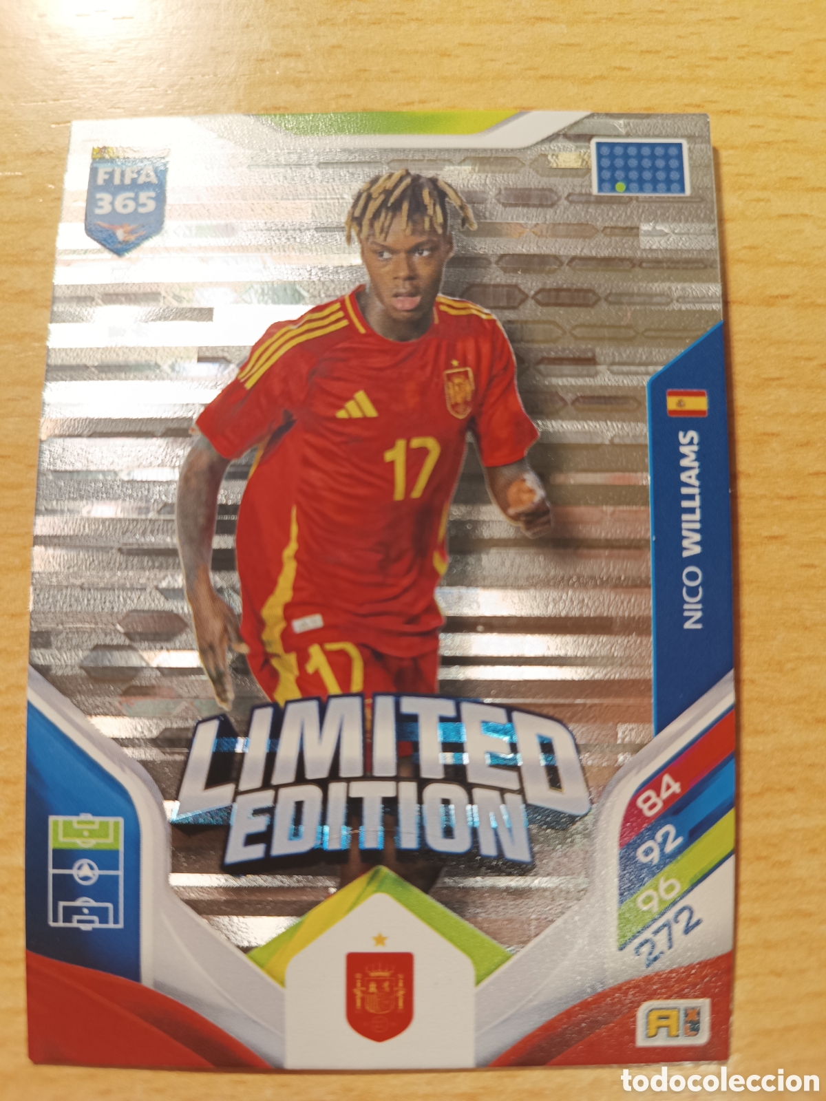 Cromos de F&uacute;tbol: NICO WILLIAMS LIMITED EDITION ESPA&Ntilde;A FIFA 365 2025 2026 PANINI 25 26 EDICI&Oacute;N LIMITADA