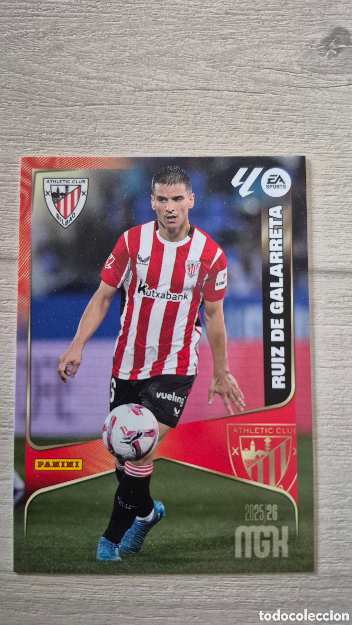 Cromos de f&uacute;tbol: N&deg;49 Athletic Bilbao Ruiz de Galarreta Megacracks 25/26