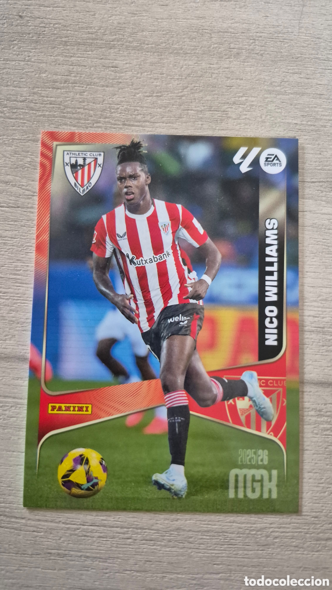 Fu&szlig;ball-Sticker: N&deg;53 Athletic Bilbao Nico Williams Megacracks 25/26