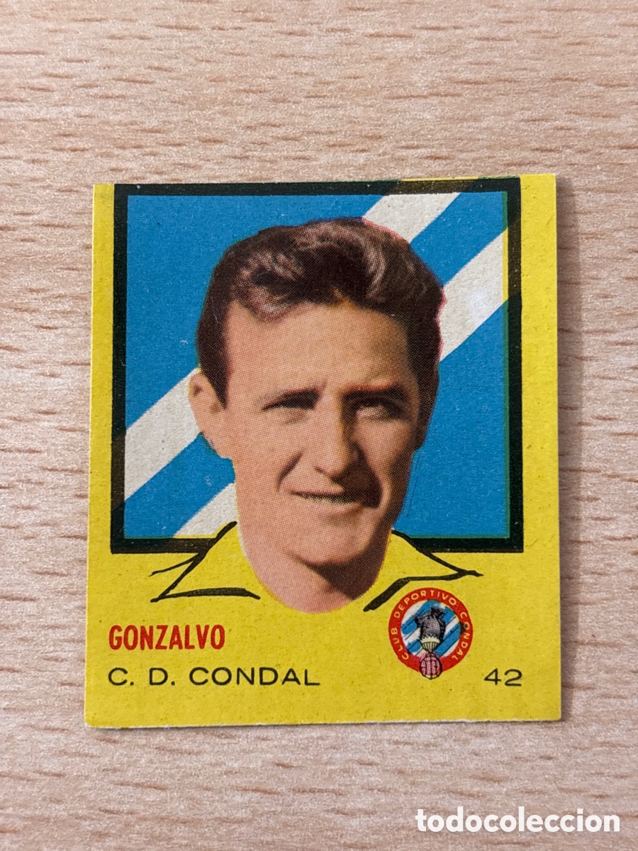 Football Stickers: # 42 Gonzalvo CD Condal Campeones 1957 Ed. Bruguera sin pegar nuevo de sobre