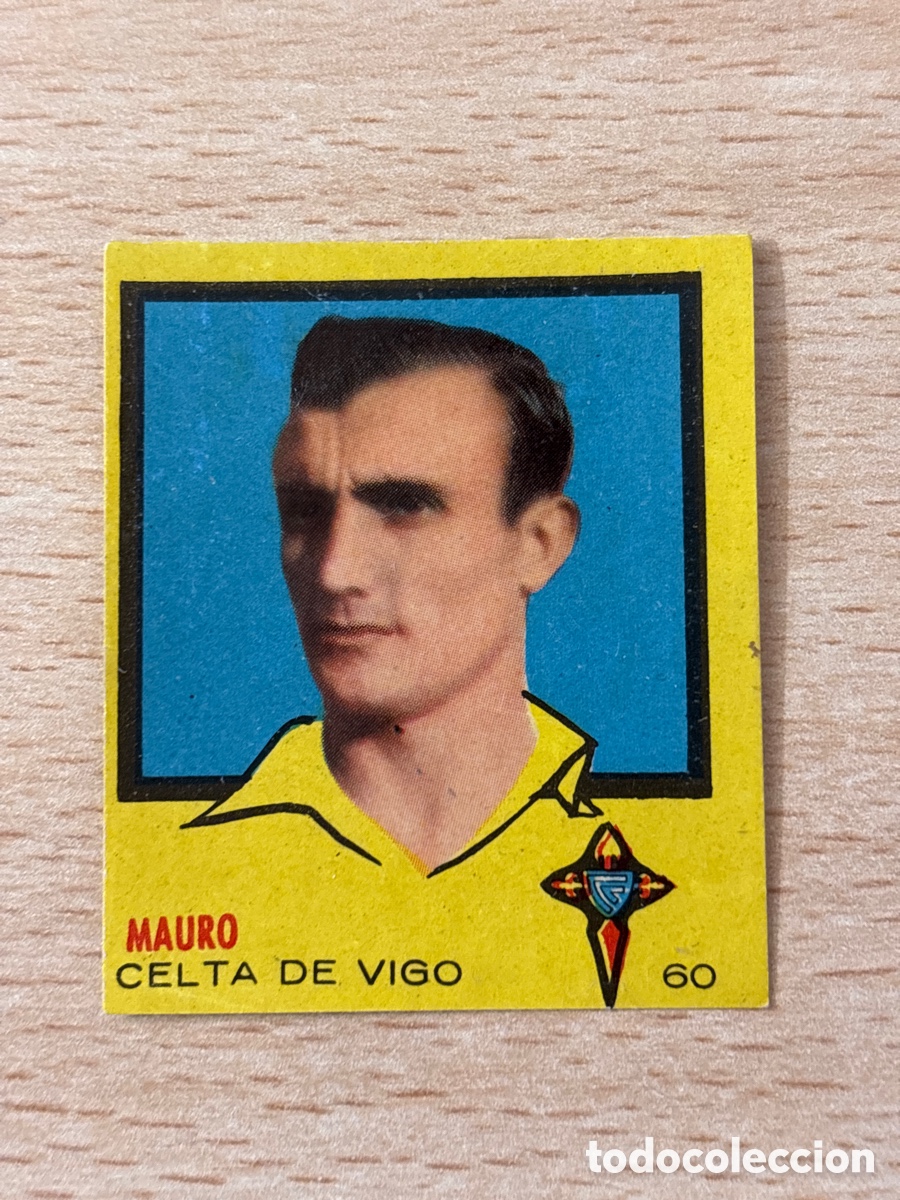 Cromos de F&uacute;tbol: # 60 Mauro Celta de Vigo Campeones 1957 Ed. Bruguera sin pegar nuevo de sobre