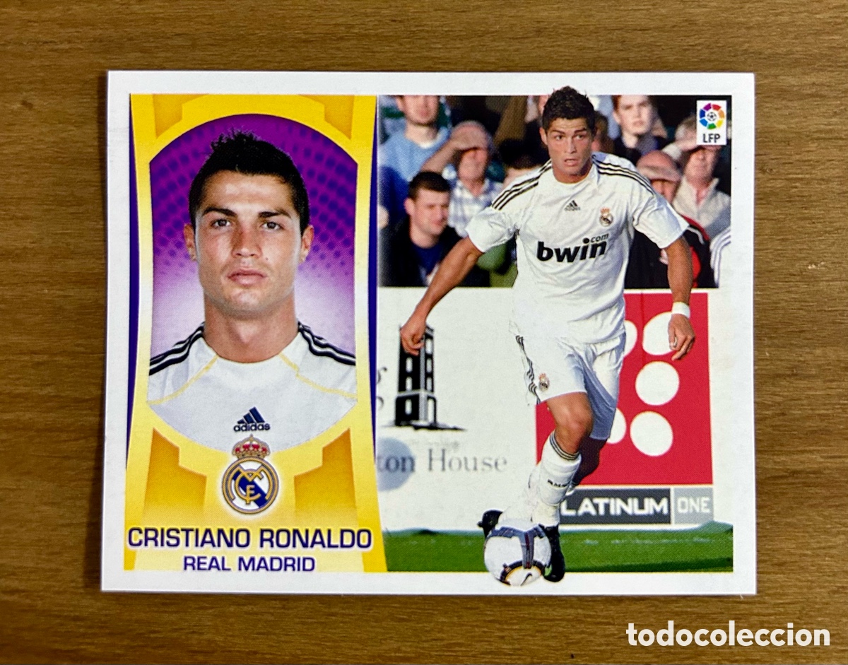 Cromos de F&uacute;tbol: Cromo Cristiano Ronaldo Liga 09/10, Ultimos Fichajes n2