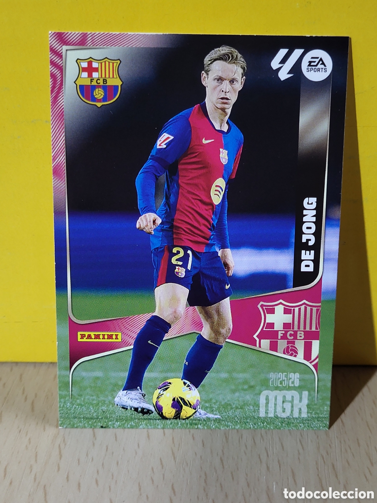 Cromos de F&uacute;tbol: DE JONG FC BARCELONA BAR&Ccedil;A N&ordm; 83 MGK 2025 2026 25 26 PANINI