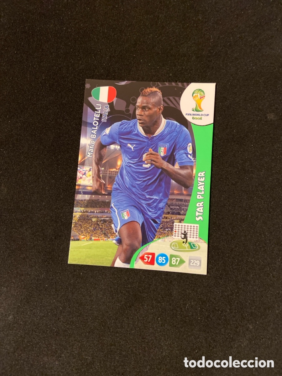 Cromos de F&uacute;tbol: BALOTELLI 218 (ITALIA) PANINI ADRENALYN MUNDIAL 2014 BRASIL 14 FUTBOL CARTA A-1
