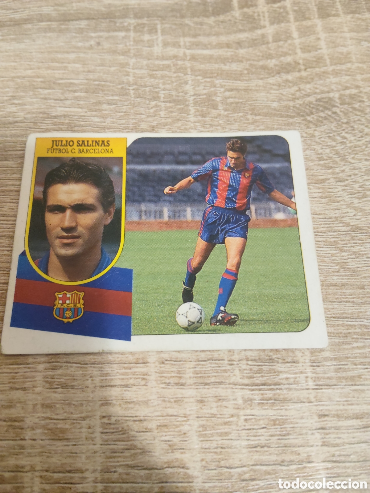 Cromos de F&uacute;tbol: Julio Salinas Barcelona liga 1991 1992 91 92 ediciones este