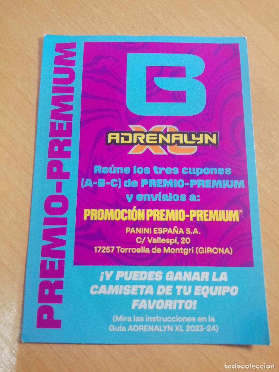 Football Stickers: LETRA B PREMIO PREMIUM 23 24 ADRENALYN XL 2023 2024 PANINI