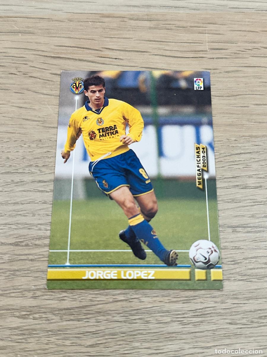 Fu&szlig;ball-Sticker: JORGE LOPEZ n&ordm; 337 VILLARREAL MEGAFICHAS 2003 2004 PANINI 03 04