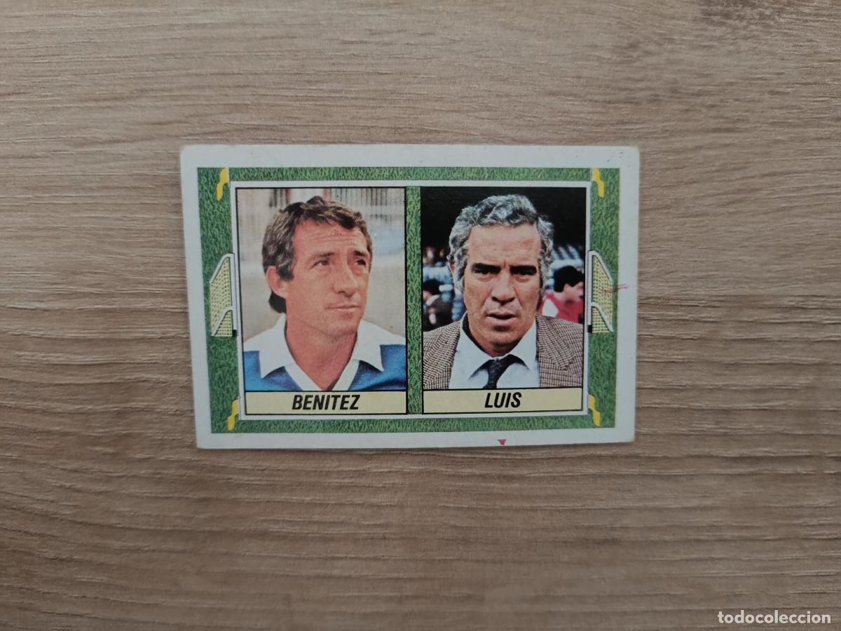 Football Stickers: CROMO DE F&Uacute;TBOL LIGA ESTE ENTRENADORES BENITEZ LUIS SIN PEGAR NUNCA PEGADO 84 85 1984 1985