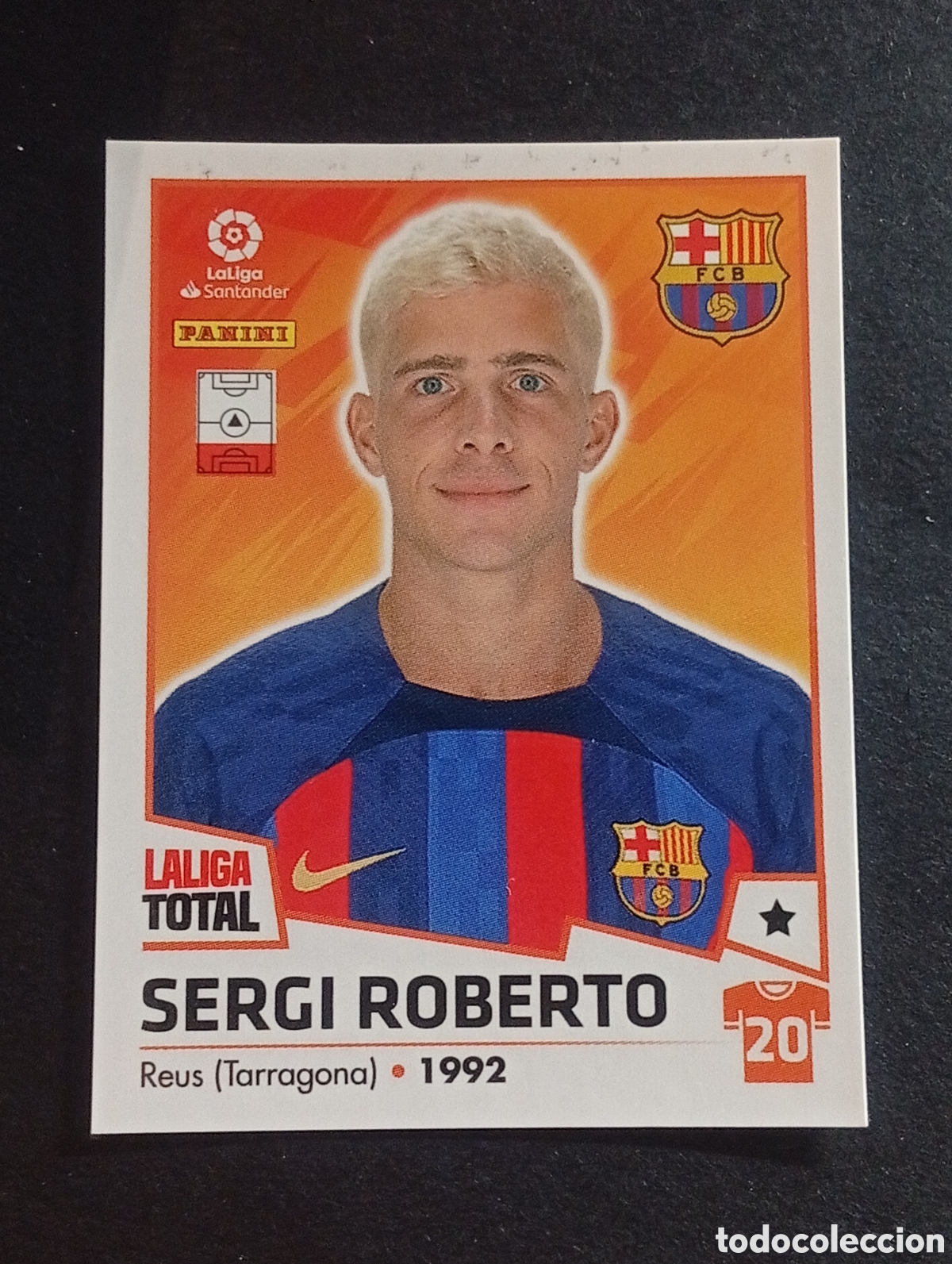 Figurine di Calcio: 75 SERGI ROBERTO BARCELONA LALIGA TOTAL 2022 2023 22 23 LA LIGA PANINI CROMOS STICKERS