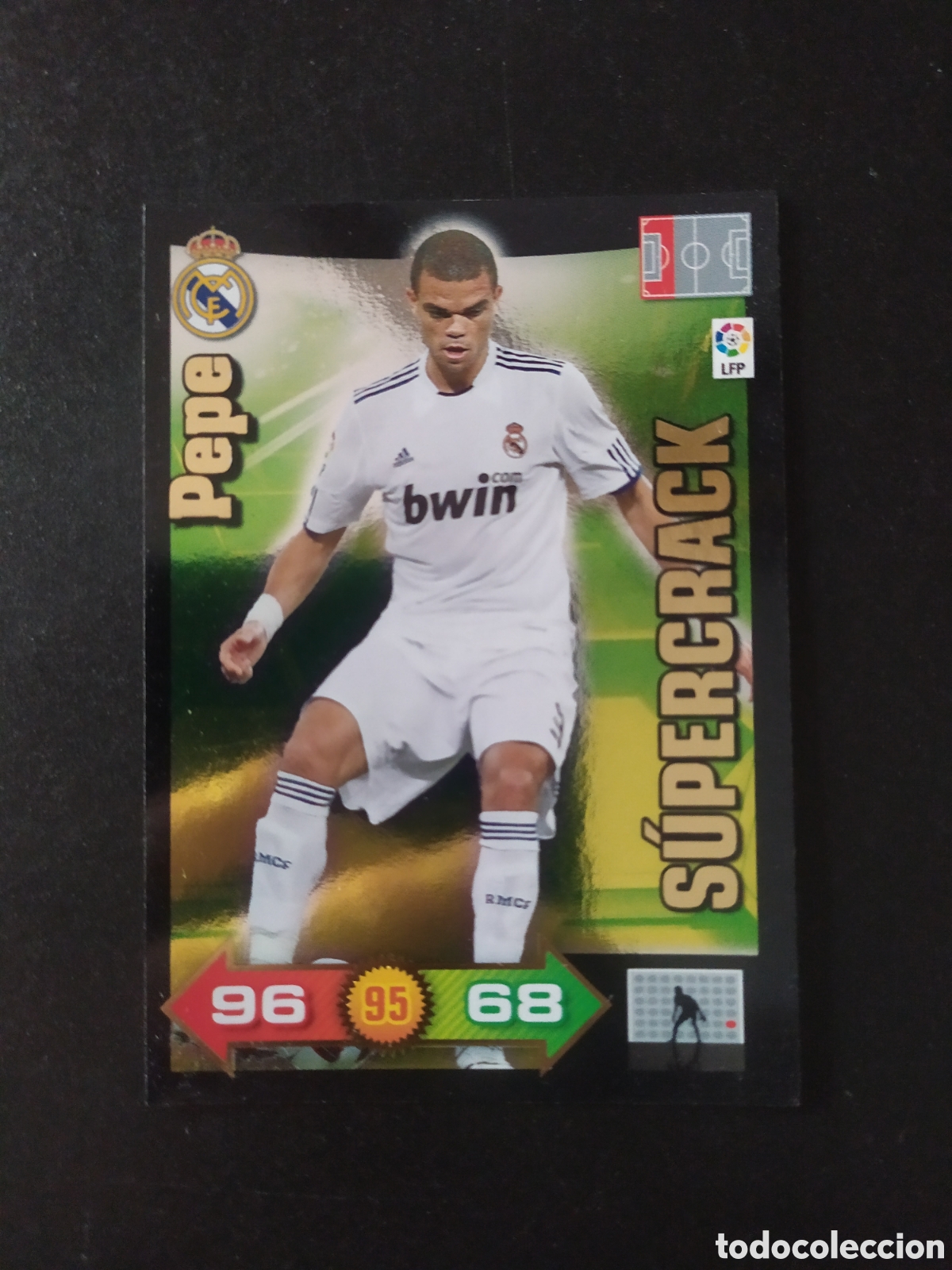 Cromos de f&uacute;tbol: Adrenalyn 2010 2011 10 11 panini Pepe supercrack n&deg; 419 Real Madrid