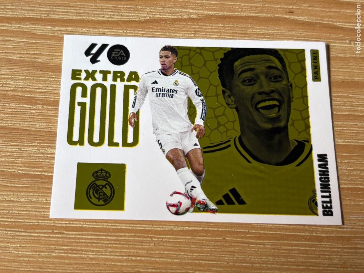 Cromos de f&uacute;tbol: 13. CROMO LIGA ESTE 2025-26 25-26 BELLINGHAM EXTRA GOLD SIN PEGAR