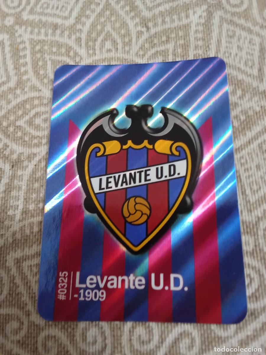 Cromos de f&uacute;tbol: 325 escudo levante brillo rayas diagonales las fichas de la liga 2016