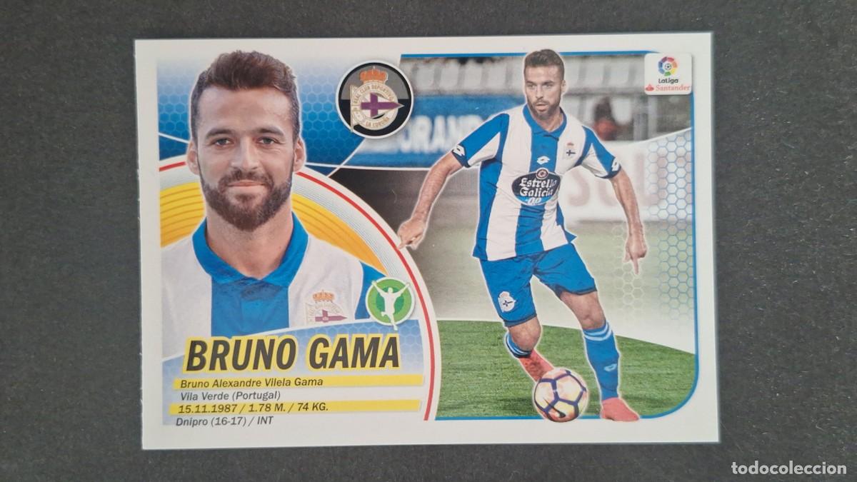 Football Stickers: L1 BRUNO GAMA DEPORTIVO DE LA CORU&Ntilde;A LIGA ESTE 2016 2017 16 17 NUNCA PEGADO SIN PEGAR