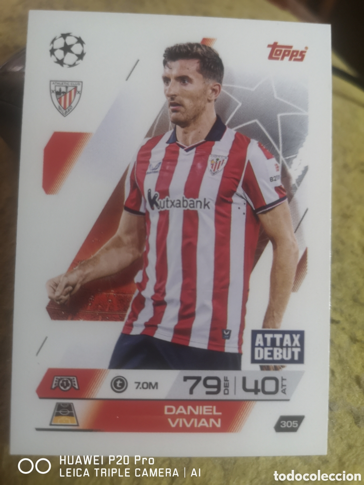 Cromos de f&uacute;tbol: TOPPS MATCH ATTAX 2025 - 26 DANIEL VIVIAN 305 - ATHLETIC DE BILBAO - ATTAX DEBUT