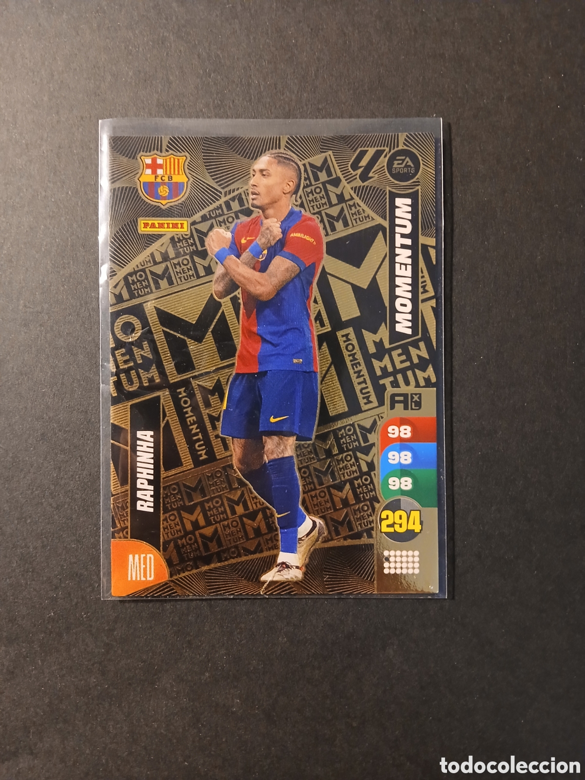 Cromos de F&uacute;tbol: RAPHINHA BARCELONA MOMENTUM ADRENALYN XL LIGA 2024/2025 24 25 PANINI