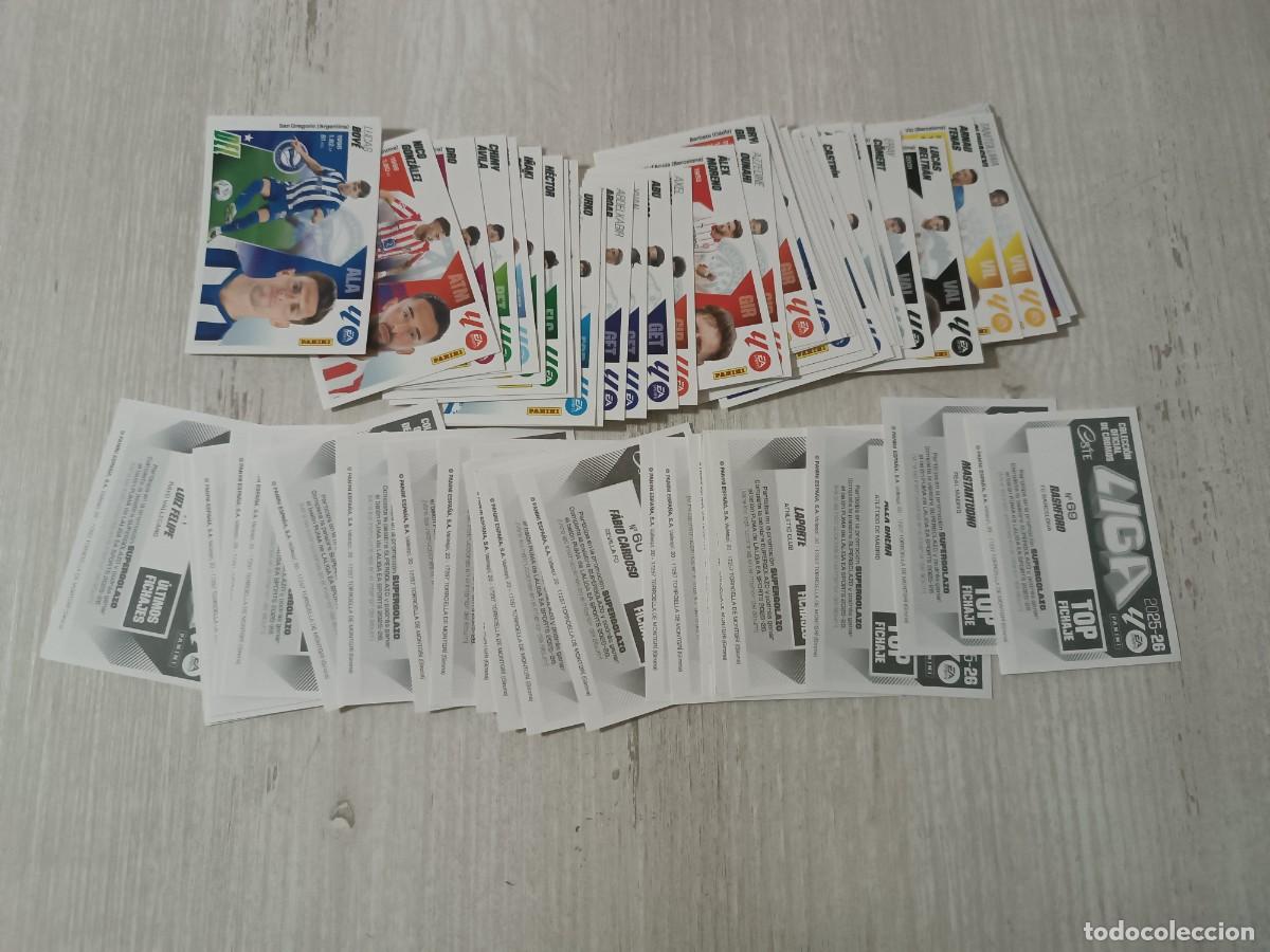 Cromos de f&uacute;tbol: CUARTA EDICI&Oacute;N COMPLETA SIN PEGAR LIGA ESTE 2025 2026 25 26