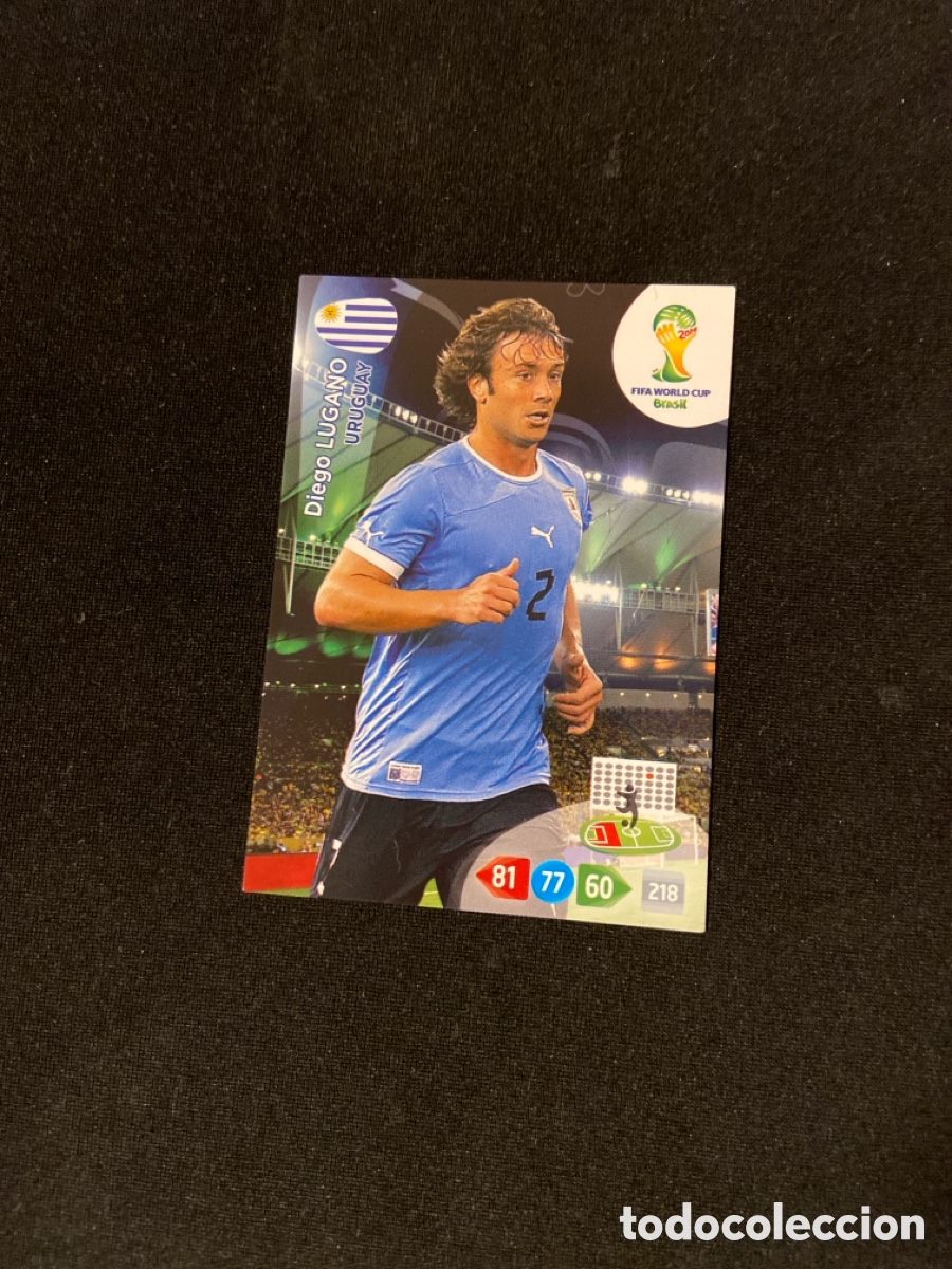 Cromos de F&uacute;tbol: DIEGO LUGANO 307 (URUGUAY) PANINI ADRENALYN MUNDIAL 2014 BRASIL 14 FUTBOL CARTA A-1