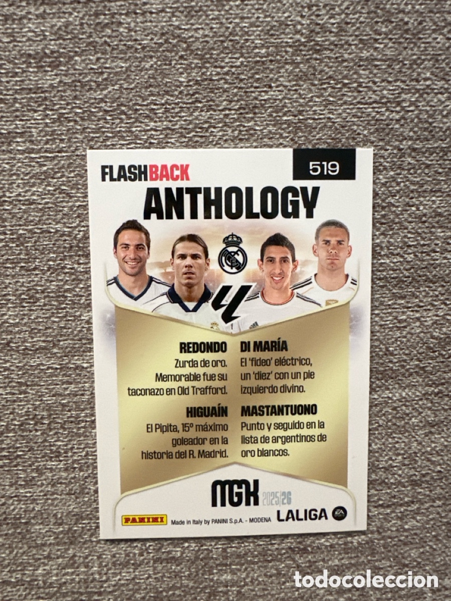 Cromos de f&uacute;tbol: Anthology flas back 519 - Foto 2