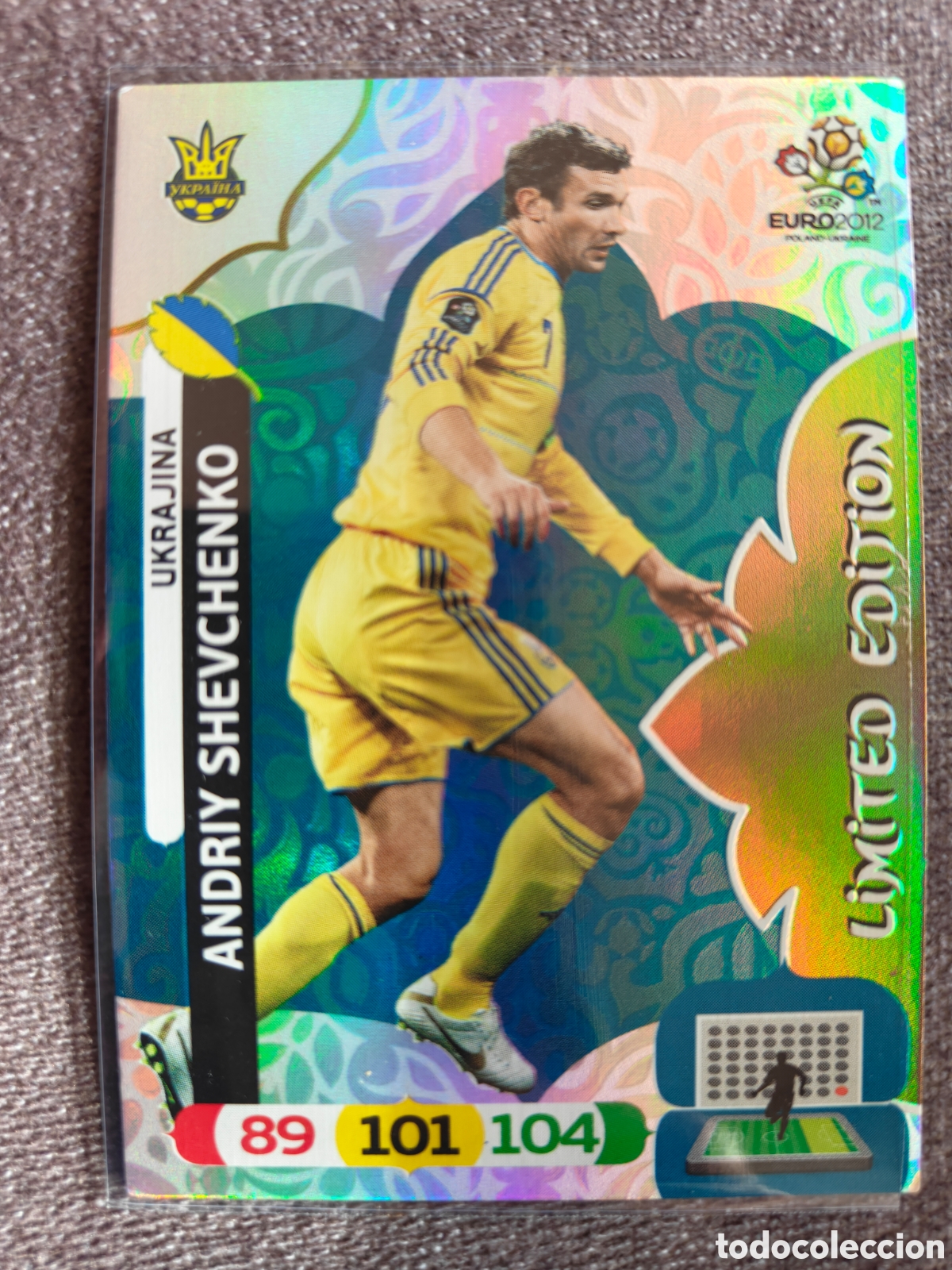 Cromos de F&uacute;tbol: CROMO SHEVCHENKO LIMITED EDITION EURO 2012