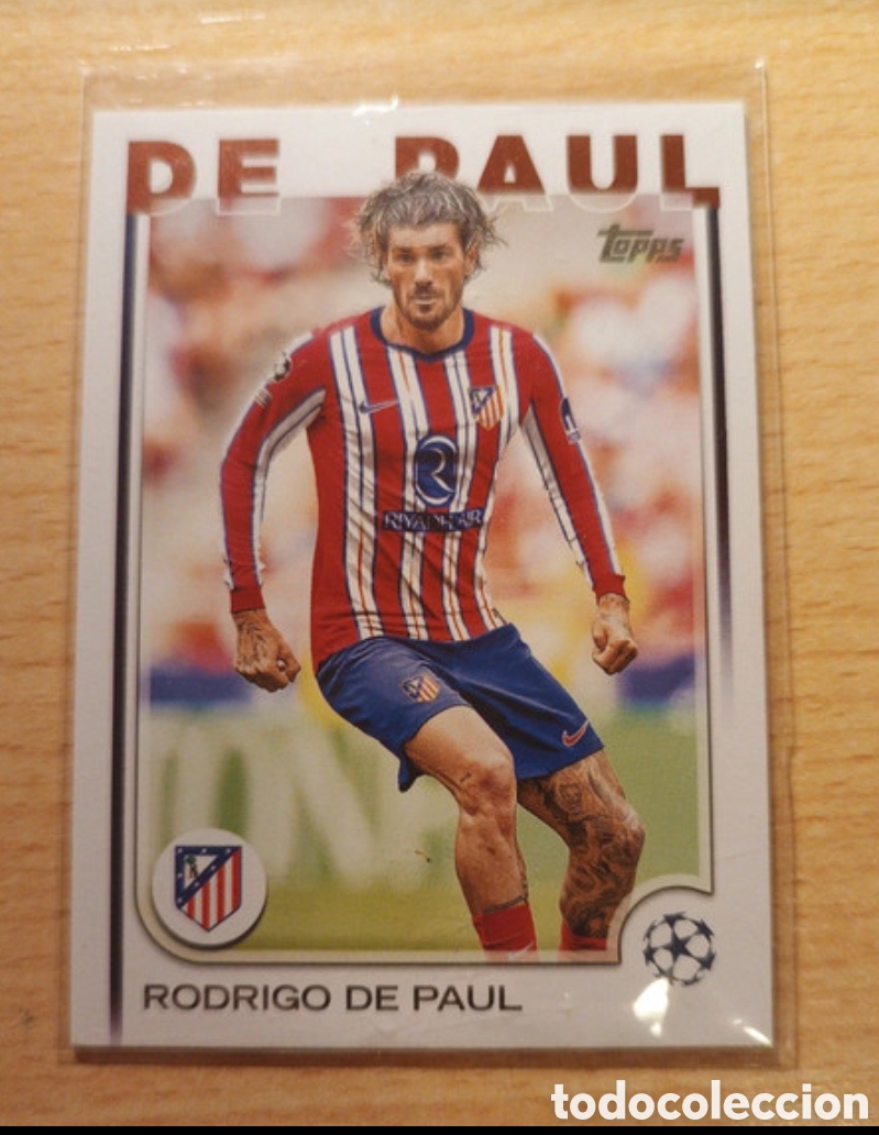 Cromos de F&uacute;tbol: 192 RODRIGO DE PAUL ATLETICO DE MADRID TOPPS UCC FLAGSHIP 24 25 2024 2025